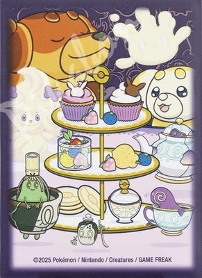 New Single Card Sleeve Teatime Delights Dachsbun & Fidough Pokemon Original