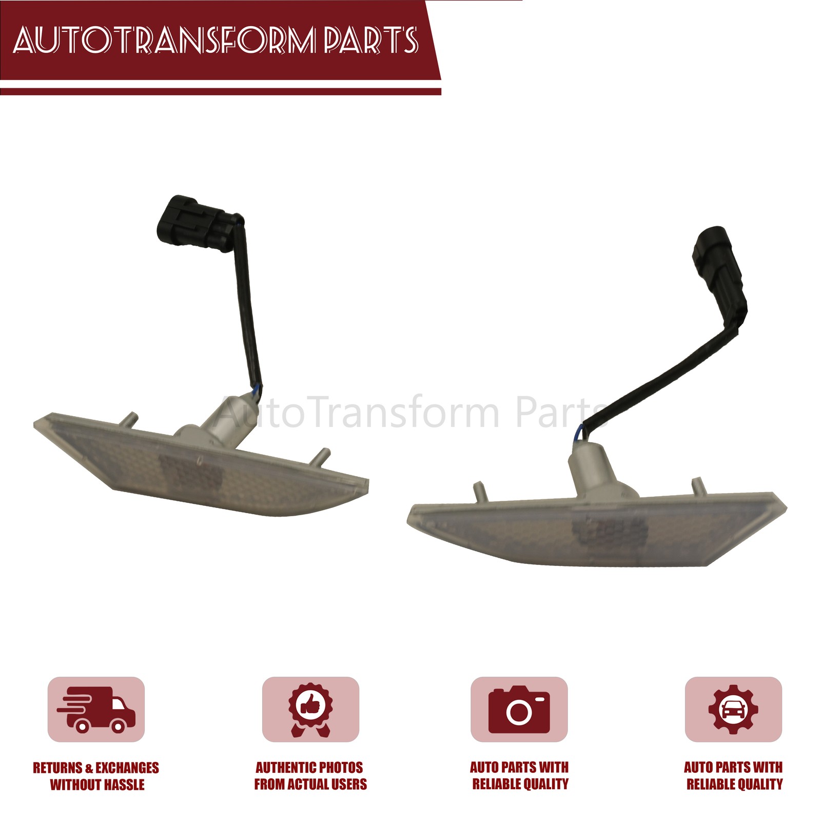 2x For Lamborghini Gallardo LP560-4 LP550-2 Front Bumper Side Marker Indicator