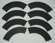 LIFE-LIKE 9" 1/4 CURVE TRACK  8 PC MINT-NEW  COMPATIBLE W/ ROKAR  RACE READY