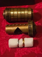 Da Vinci Code Cryptex Lock Puzzle Box with Hidden Compartment and LOTR Rings