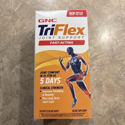 GNC TriFlex Fast-Acting, Improves Joint Comfort & Stiffness 240 caplets 07/2028