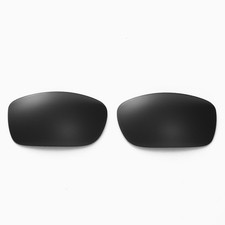 Walleva Polarized Black Replacement Lenses For Oakley Fives Squared Sunglasses