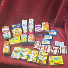 Sunny Pretend Play Grocery Miniatures Set Milk Juice Butter Corn Cereal