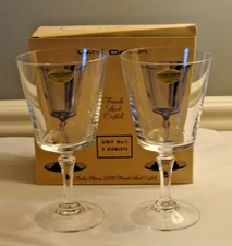 W. M. Dalton Unit No. 1 Goblets Cristal Genuine 24% French Lead Crystal VTG