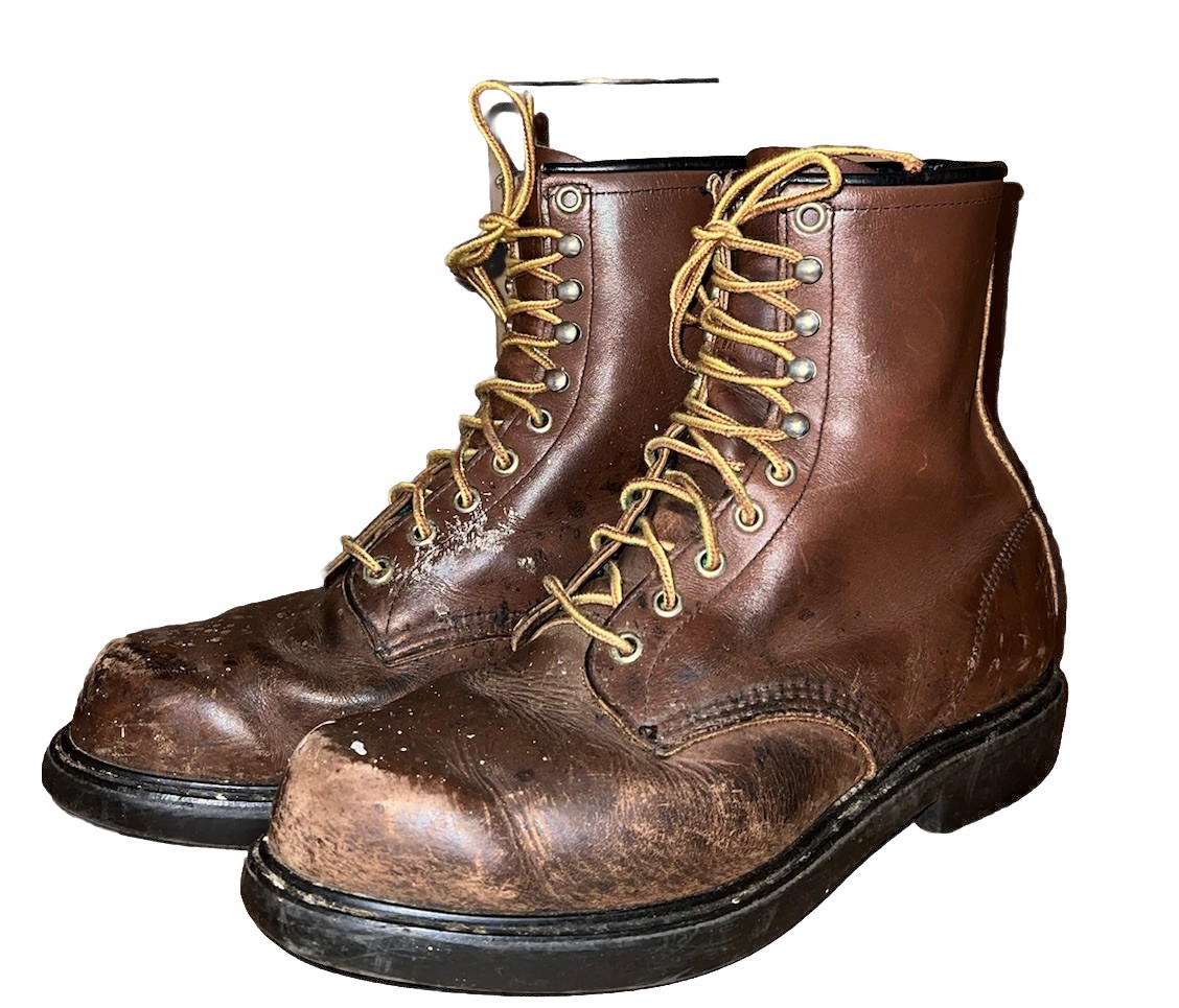 Vintage Red Wing Working Boots Men’s Size US 9 Made IN USA. 9 3E 34363