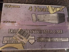 Vintage Emerson VCR Player EWV 404, One Owner New In Box Never Opened