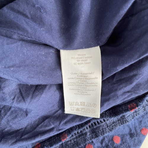 Boden Flossie Navy Cotton Dress With Pink Orange And Blue Embroidery US Size 10R - Picture 14 of 17