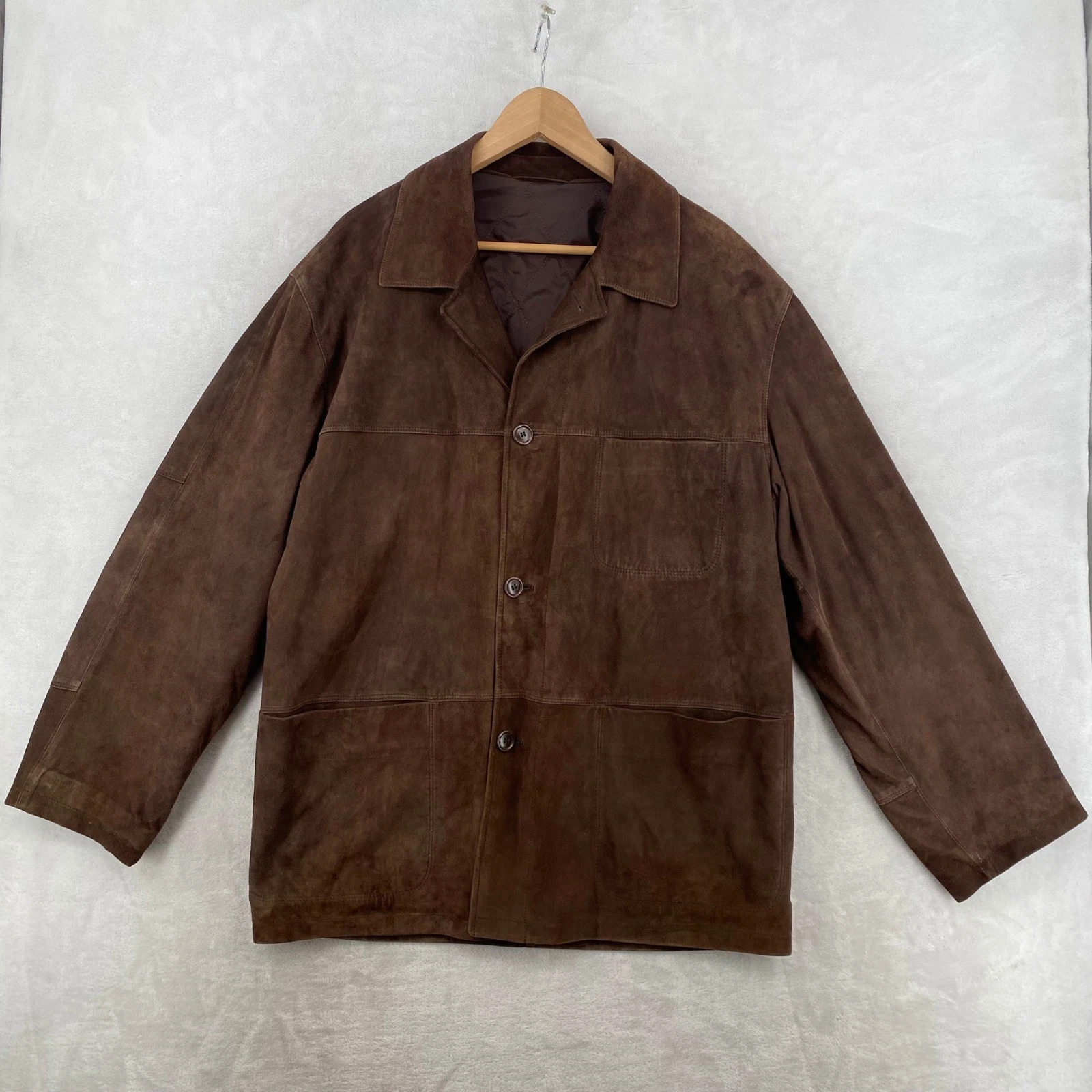 Ermenegildo Zegna Suede Jacket Mens M 50 Brown Italy Quilted Leather Car Coat
Opens in a new window