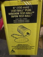 CHERNE INDUSTRIES 270067 Test Ball Plug Pneumatic 6 Inch NEW