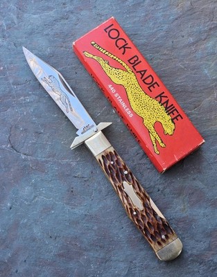 Vintage Star No. 3358 Swingguard Lockback Hunting Knife Made in