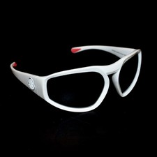 NWT 350 Moncler Pentagra Sport Sunglasses Men's White Mirrored Lens AUTHENTIC