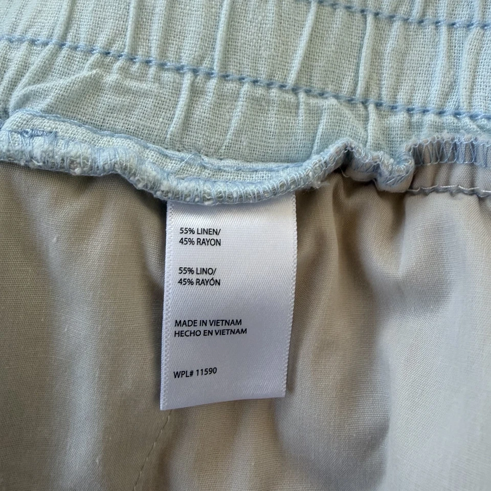 Pantalones cortos de lino originales vintage resistentes a la intemperie XL Foto 2 de 4