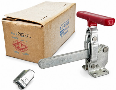 Box of 25 Destaco 207-TL Vertical Hold Down Toggle Clamps 500 lb NOS USA