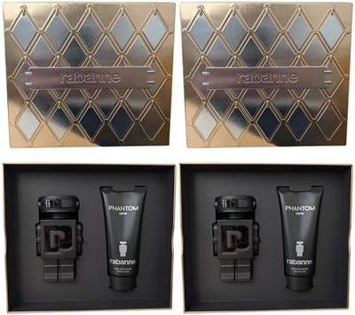 rabanne PHANTOM Geschenksets for man 2 x 50ml EdP Spray + 2 x 100ml Duschgel