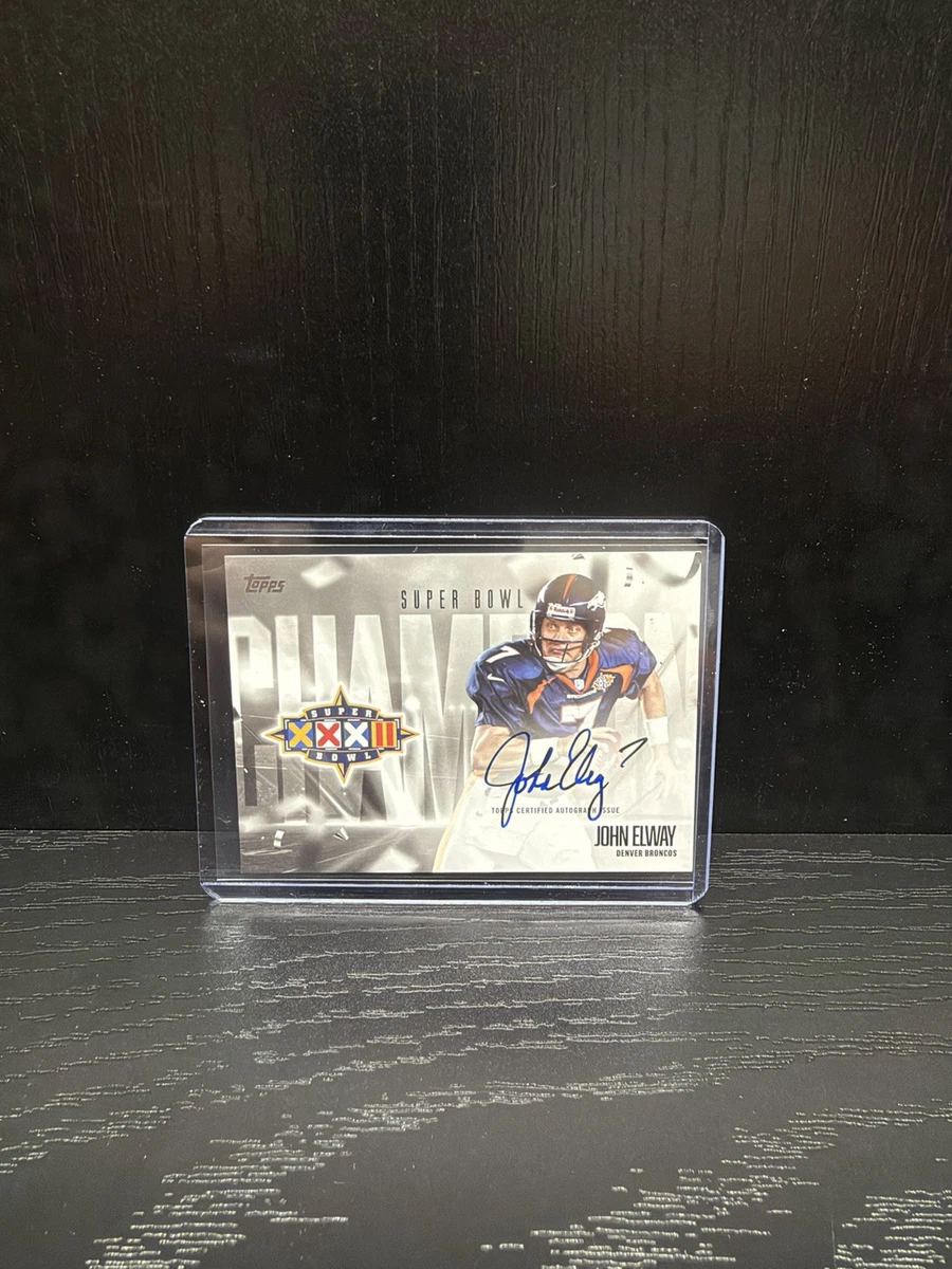 Topps John Elway Football Denver Broncos Sports Trading Cards