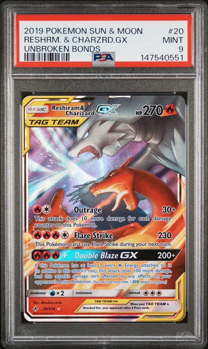 Reshiram & Charizard GX Pokémon TCG Cards for sale | eBay