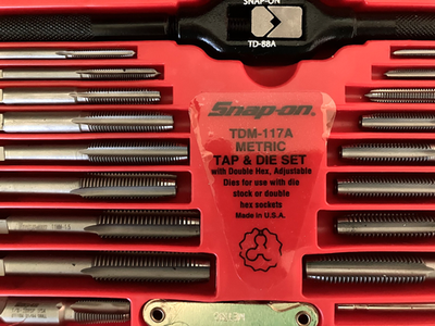 Snap-on 41pc Metric Tap and Die Set TDM117A for sale online | eBay