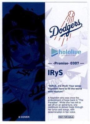 2025 DODGERS HOLOLIVE SIGNATURE CARD IRyS | eBay