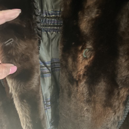 Vintage Livingston Bros San Francisco Faux Fur Brown Coat Size Small. - Picture 7 of 11