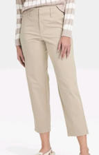 NEW A New Day Women's High-Rise Straight Ankle Chino Pants Size 8