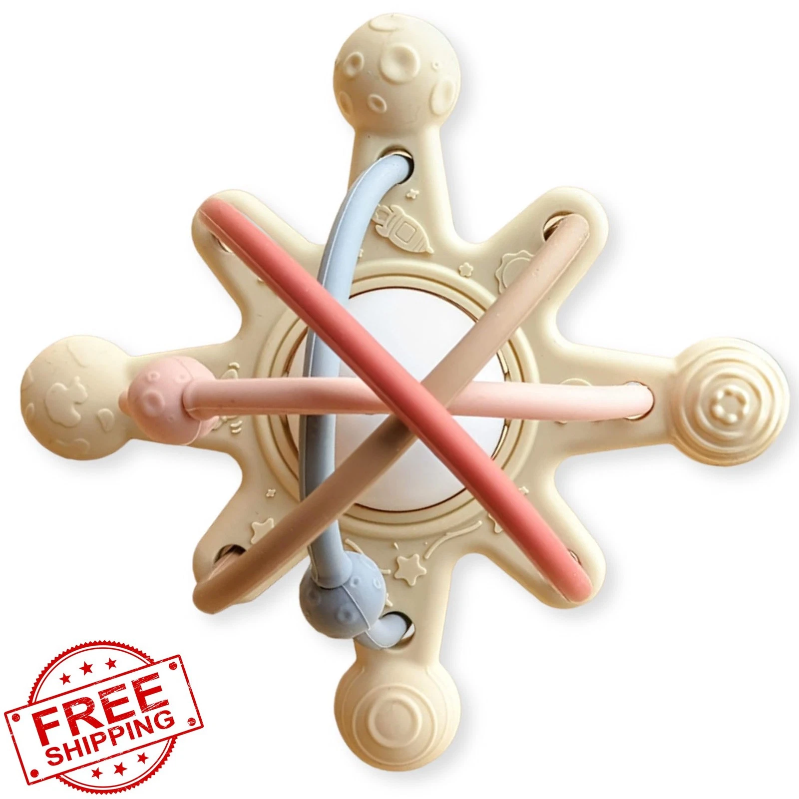 Lulyboo Silicone Teething Planet Baby 0-12 Months