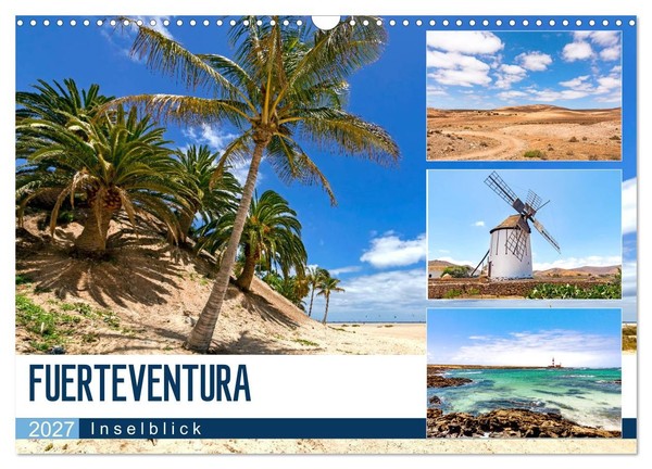 "Calendar 2027 · US Version · Fuerteventura - Inselblick (Wall Calendar 2027 17\""-image