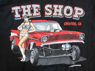Hot Rod Rat Rod Zombie Wear ''The Shop 57 Chevy'' T-Shirt