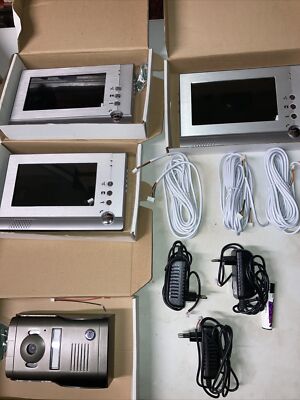 Kit Interphone Vidéo Couleur Avec 3 écrans - Jamais Utilisé - Sans Marque