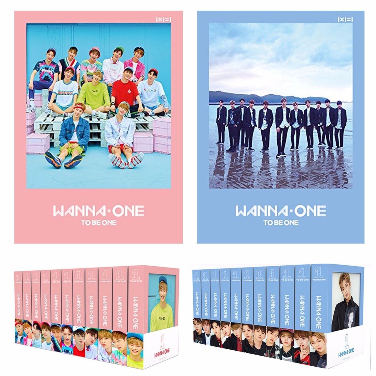 ワナワン 1×1=1(TO BE ONE) sky　廃盤　新品未開封 WANNA ONE 1st Mini Album SKY Ver. CD+Flip Book+Cover Card+