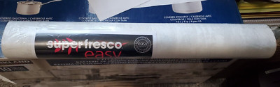 One Roll SUPER FRESCO Wallpaper Bellagio White 32-607 Batch 37 NEW SEALED A3