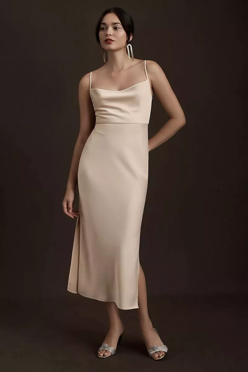Satin dress size 4 cheap