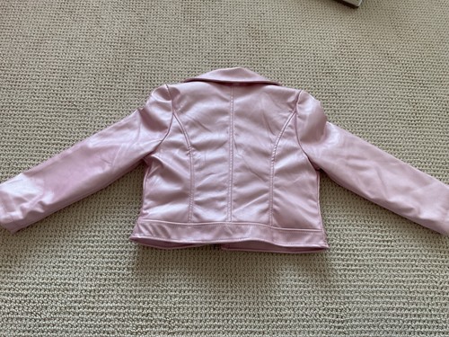 Girl's Pink Pastel Soft Faux Leather Jacket Betsey Johnson Kids Size 5 / 6 NWT - Picture 8 of 10
