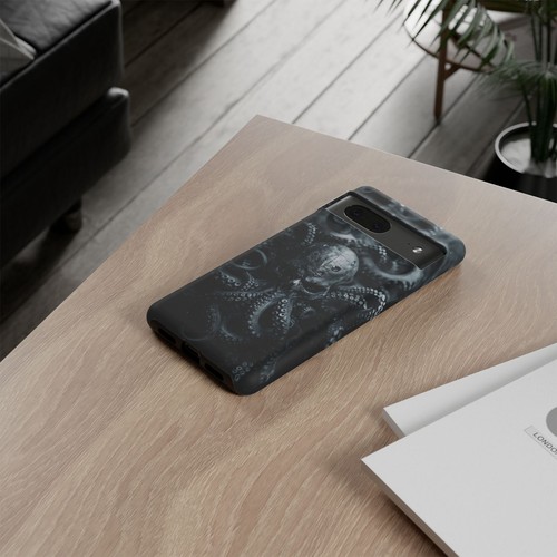 Black Ink Skull Octopus - Phone Case for iPhone, Galaxy, Pixel - 第 157/281 張圖片