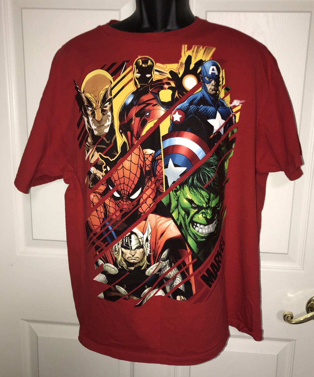 Official Marvel Mens The Avengers Red T-shirt Size XL | eBay