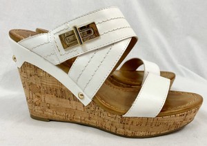 tommy hilfiger white wedge sandals