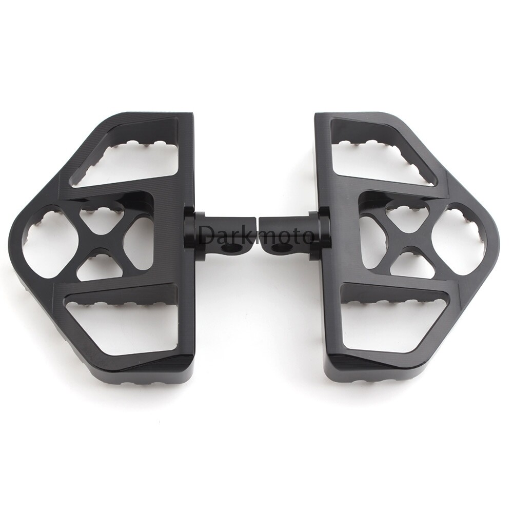 CNC Wide Foot Pegs MX Style Footpegs For Harley Dyna Sportster Fatboy Iron 883