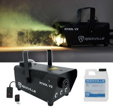 Rockville R720L Fog/Smoke Machine w/ Remote Fluid Multi Color LED Built In 