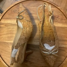 Donald J Pliner Gella Women Sling Back Kitten Heel 7.5 Medium  175 
