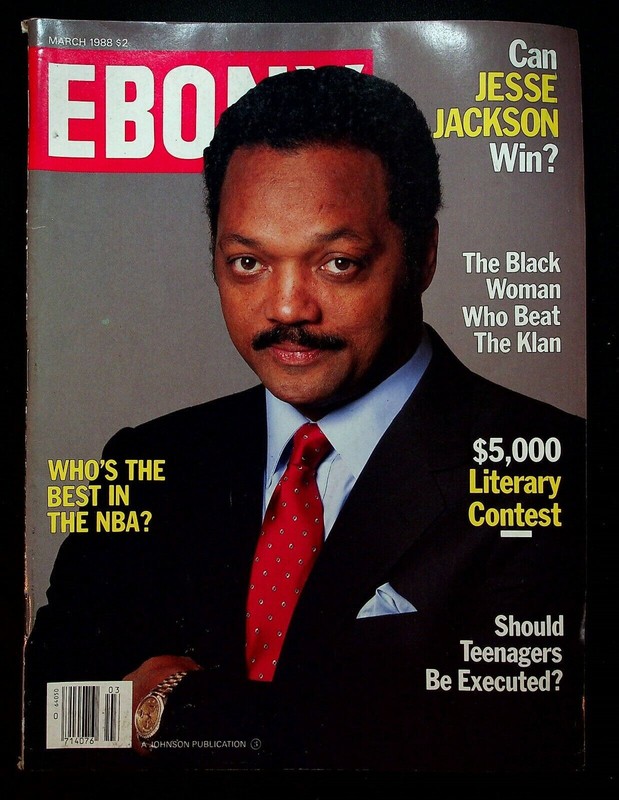 VINTAGE-Ebony Magazine-Jesse Jackson (1988)