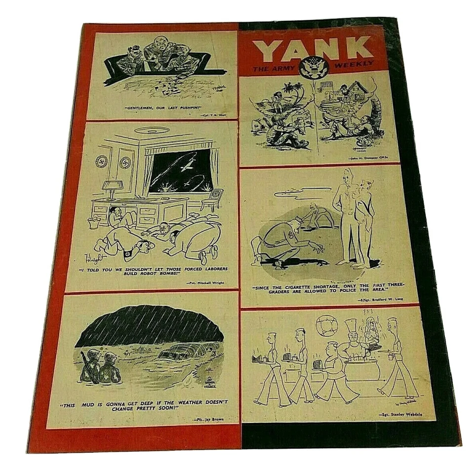 VINTAGE YANK MAGAZINE THE ARMY WEEKLY MARCH 4th, 1945 RUSSIAN GUARD - Image 2 of 4