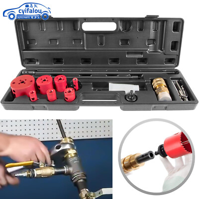 Hot Tapping Machine Kit Fits for Piping,Fittings,Valves w/ NPT threads 08350