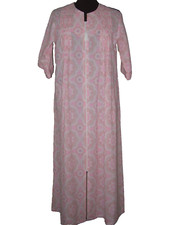 Vintage Miss Elaine Housecoat - Duster Robe Sz SM Pink Grannycore NWT