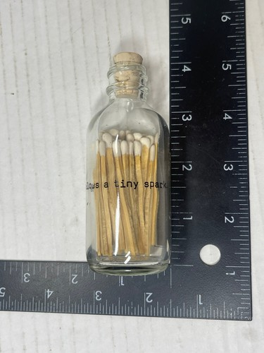 Skeem Design Mini Match Bottle Poetry A Mighty Flame Follows a Tiny Spark - Picture 5 of 5