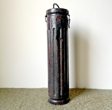 WW2 SCATOLA MUNIZIONI TEDESCA METALLO 10CM WGR.19 CONTENITORE MUNIZIONI WEHRMACHT