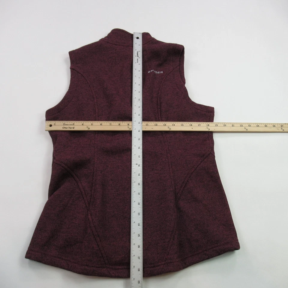 Spyder Vest Youth Boys Large 14-16 Sleeveless Full Zip Pockets Outdoors Red - Image 4 of 4