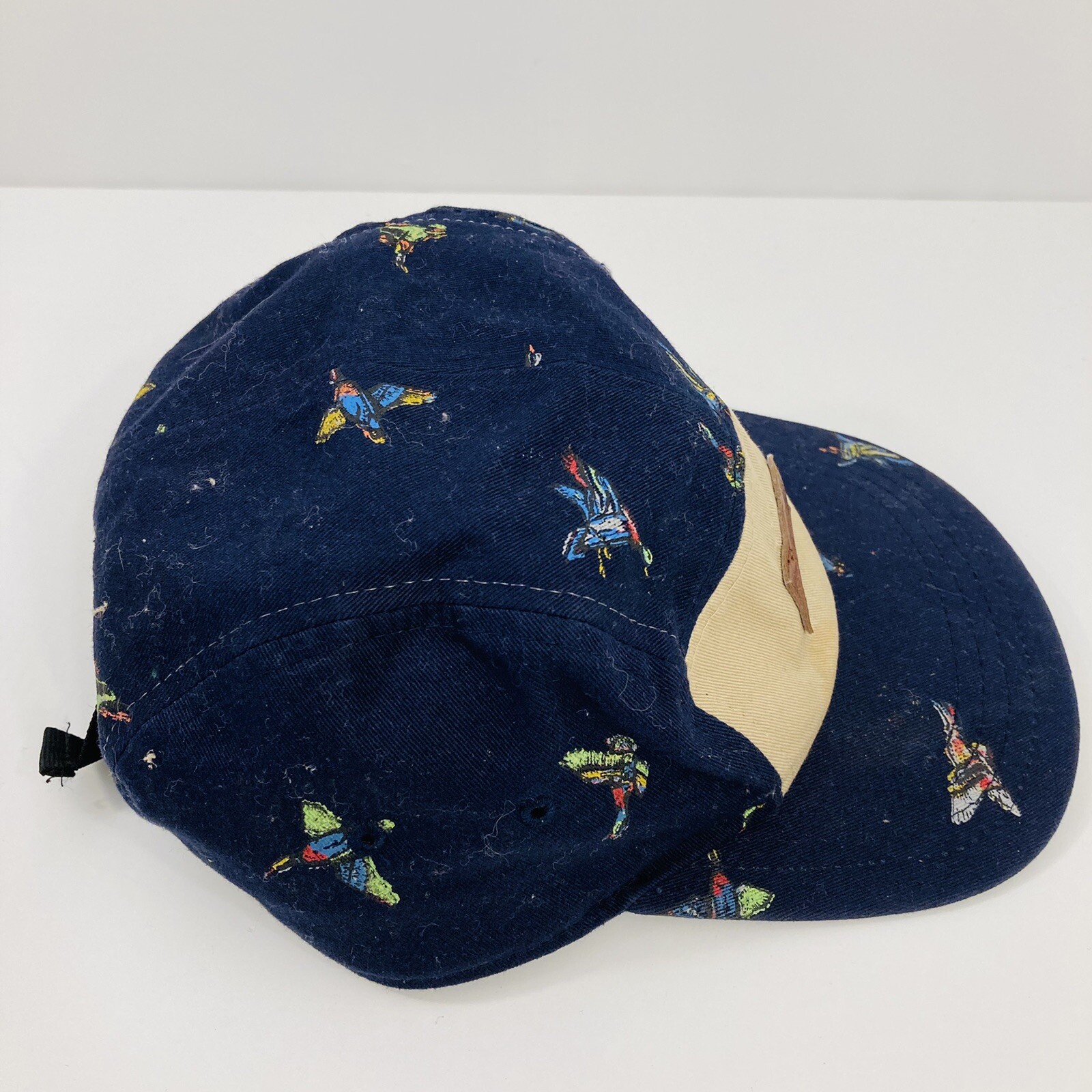 Vans Duck Pattern Leather Patch Adjustable Hat Cap - image 3