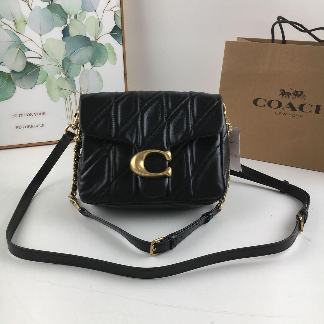 COACH Times Square Tabby Shoulder Bag Quilted Black CW629 COACH Times Square Tabby Shoulder Bag Quilted Black CW629