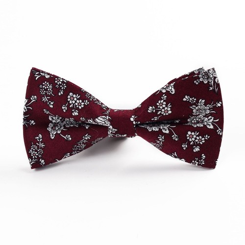 Men's Cotton Flower Paisley Pre-tied Bow Tie Party Tuxedo Shirt Suit Bowtie - Photo 22/30