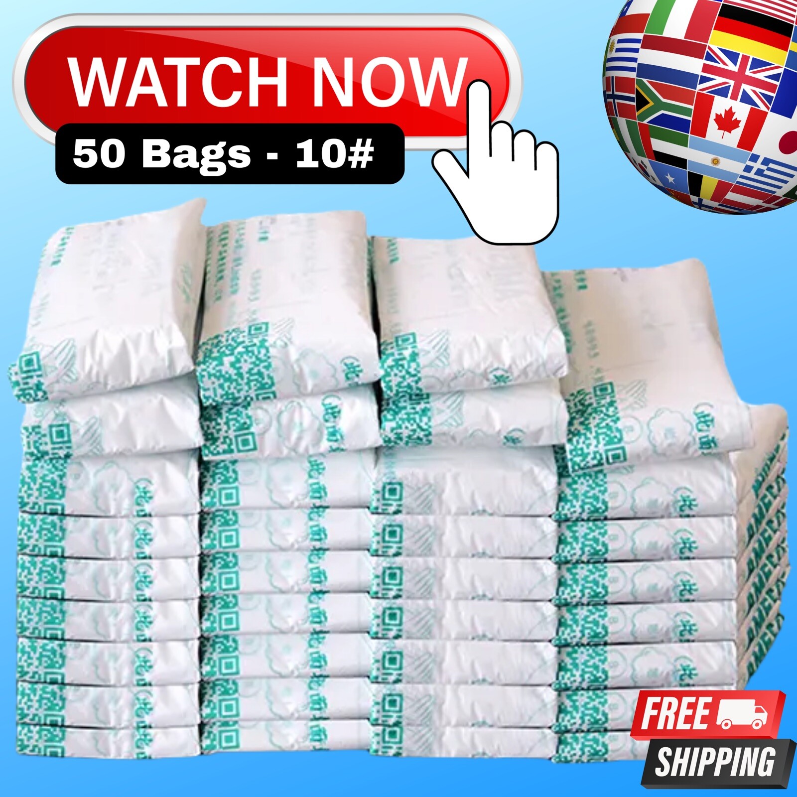 50 PACK Foam Packing Bags (10) 14" x 16" not Instapak Shipping
