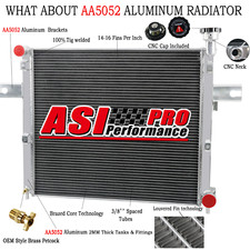 4 Row Aluminum Radiator Fit 2006-2010 Jeep Commander Grand Cherokee 3.7/4.7/6.1L